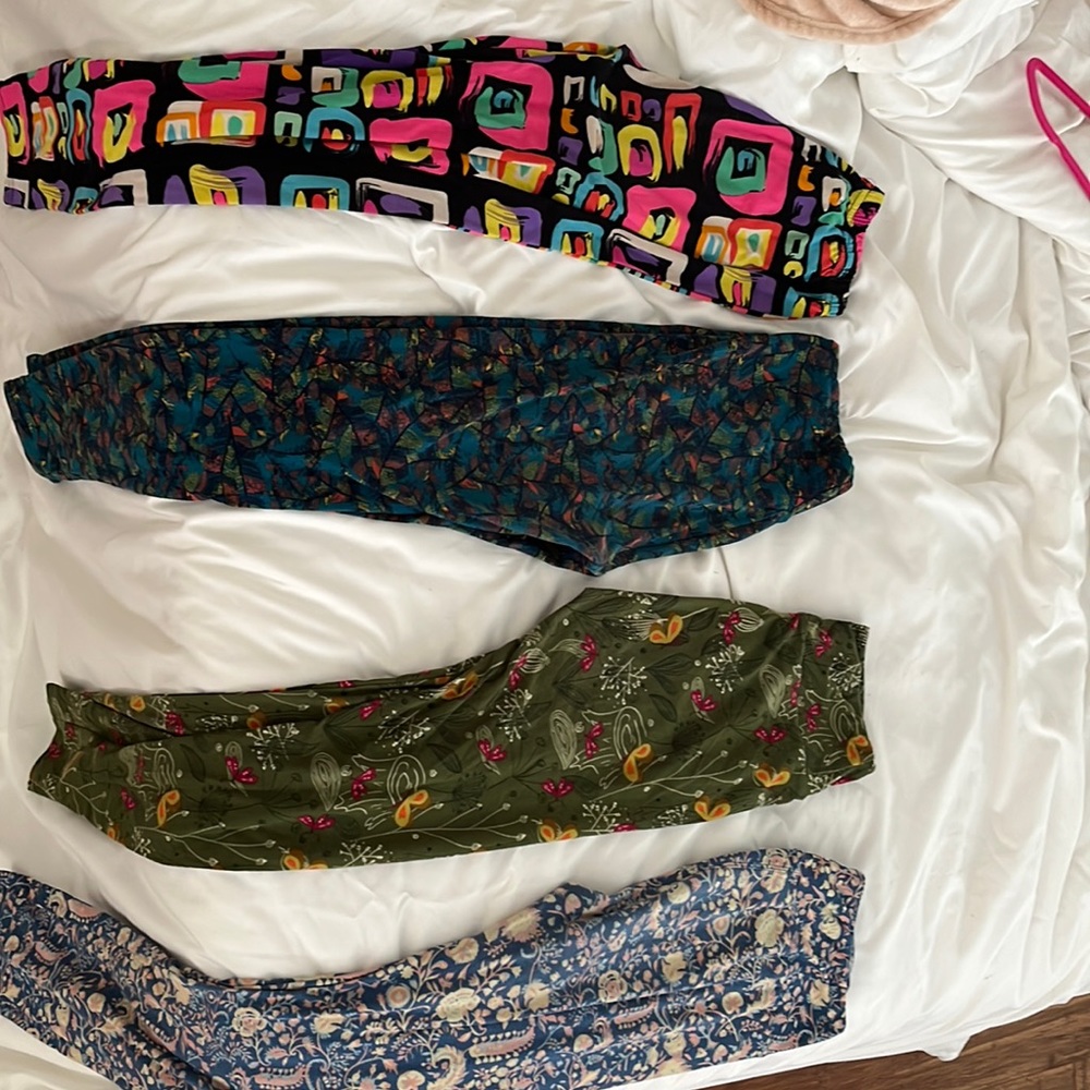 legging bundle - 4 pairs of patterned leggings